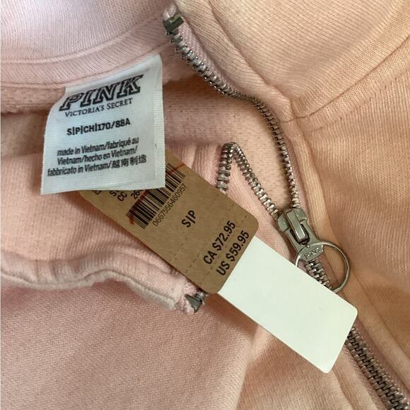 PINK VICTORIA SECRET NEW OMBRE HOODIE SIZE SMALL (OVERSIZED) 1224 - Picture 4 of 5